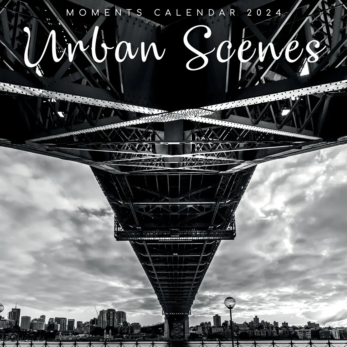 Urban Scenes - 2024 Square Wall Calendar 16 Months Black & White Planner Gift Urban Scenes - 2024 Square Wall Calendar 16 Months Black & White Planner Gift