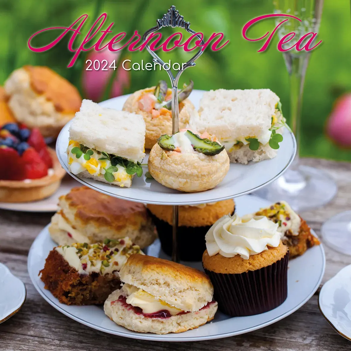 Afternoon Tea - 2024 Square Wall Calendar 16 Month Food Planner New Year Gift Afternoon Tea - 2024 Square Wall Calendar 16 Month Food Planner New Year Gift
