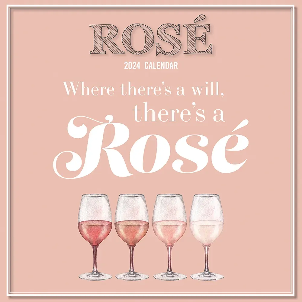 Rose - 2024 Square Wall Calendar 16 Month Food Planner Wine Beer Planner Gift Rose - 2024 Square Wall Calendar 16 Month Food Planner Wine Beer Planner Gift