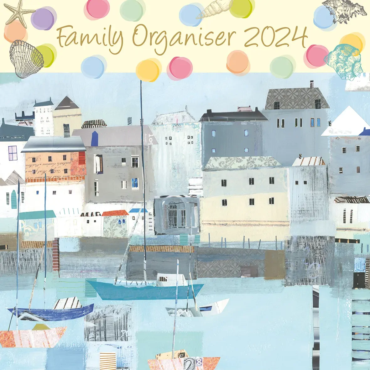 By the Sea Family Organiser - 2024 Square Wall Calendar 16 Months School Planner By the Sea Family Organiser - 2024 Square Wall Calendar 16 Months School Planner