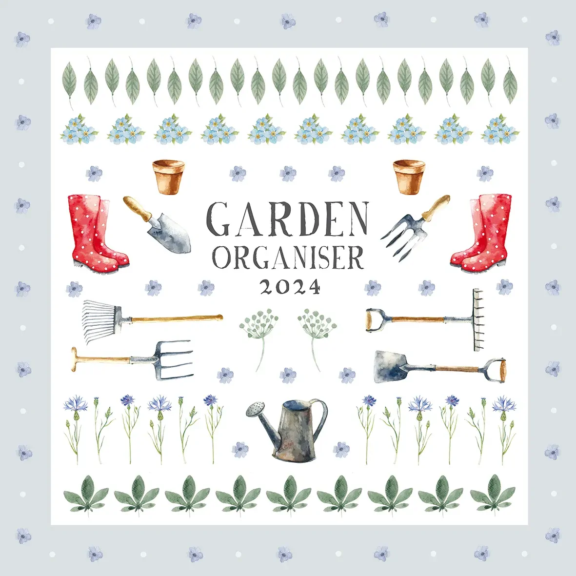 Garden Organiser - 2024 Square Wall Calendar 16 Months School Floral Planner Garden Organiser - 2024 Square Wall Calendar 16 Months School Floral Planner
