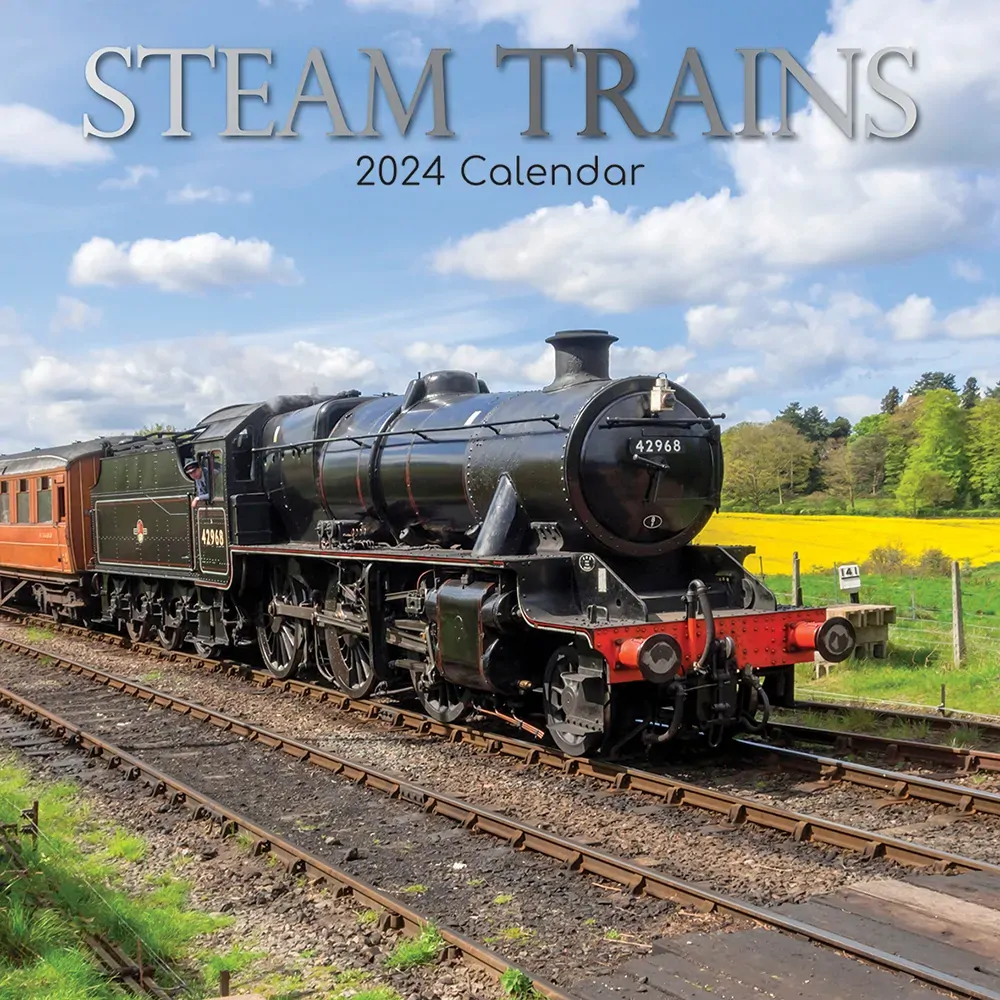 Steam Trains 2024 Square Wall Calendar 16 Months Planner Christmas New Year Gift Steam Trains 2024 Square Wall Calendar 16 Months Planner Christmas New Year Gift