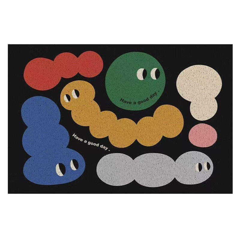 Cartoon door entry anti-slip rug scraping mud rubbing soil pvc wire ring floor mat Cartoon door entry anti-slip rug scraping mud rubbing soil pvc wire ring floor mat