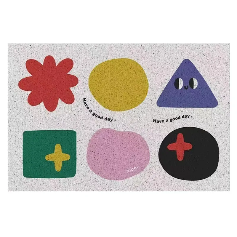 Cartoon door entry anti-slip rug scraping mud rubbing soil pvc wire ring floor mat Cartoon door entry anti-slip rug scraping mud rubbing soil pvc wire ring floor mat