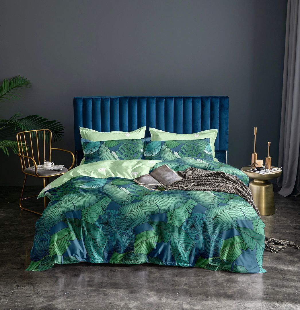 Kalena Leaves Quilt Cover Set - King Size Kalena Leaves Quilt Cover Set - King Size