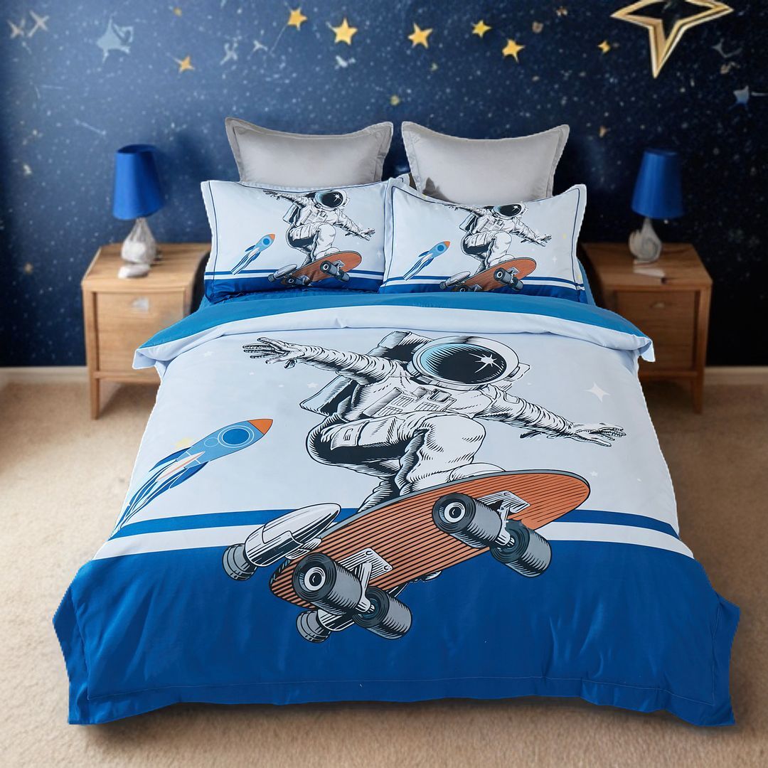 Astronaut Kids Quilt Cover Set - Double Size Astronaut Kids Quilt Cover Set - Double Size