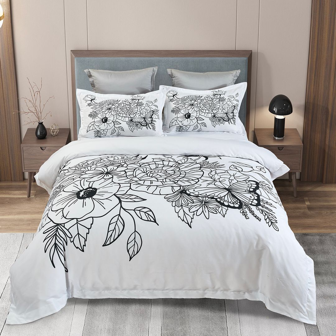 Viene Floral Quilt Cover Set - King Size Viene Floral Quilt Cover Set - King Size