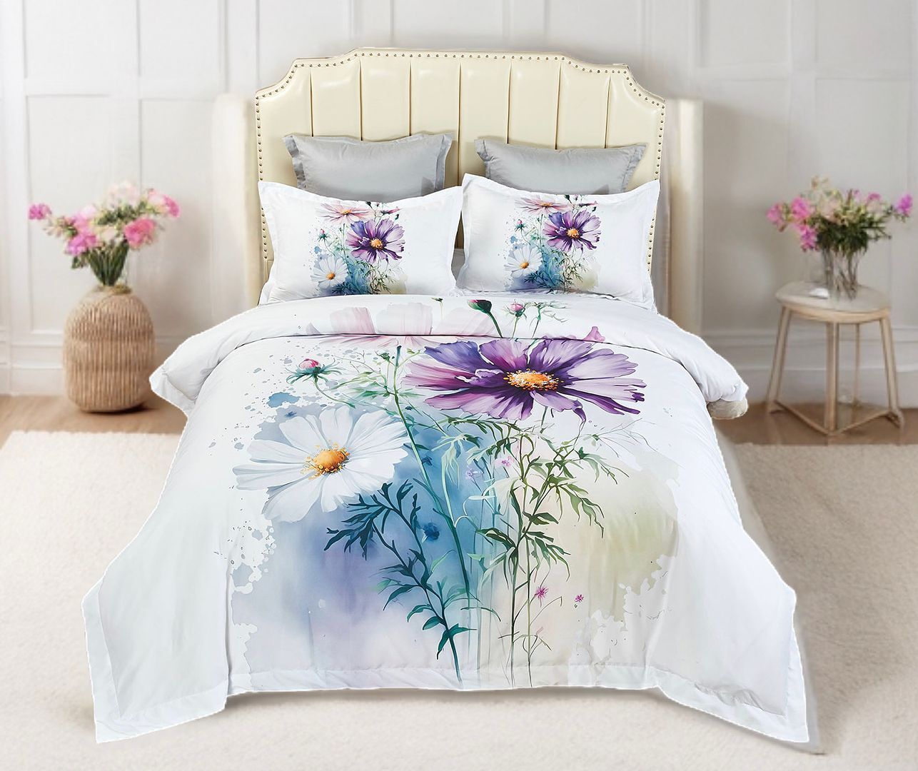 Marrea Floral Quilt Cover Set - King Size Marrea Floral Quilt Cover Set - King Size
