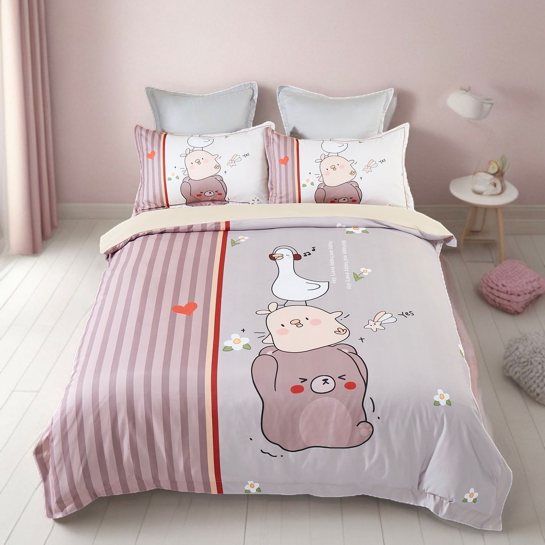 Duck Kids Quilt Cover Set - Single Size Duck Kids Quilt Cover Set - Single Size