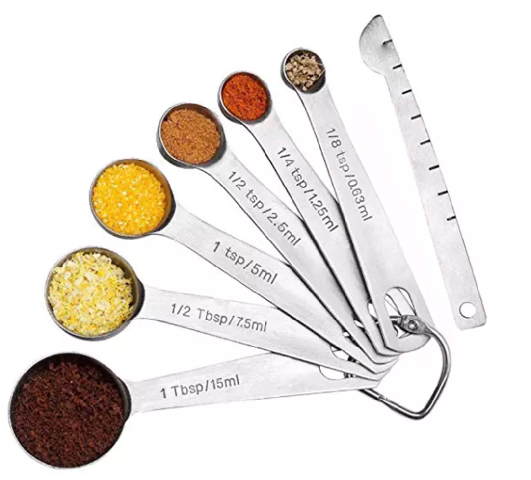 7pcs Stainless Steel Measuring Spoons 7pcs Stainless Steel Measuring Spoons