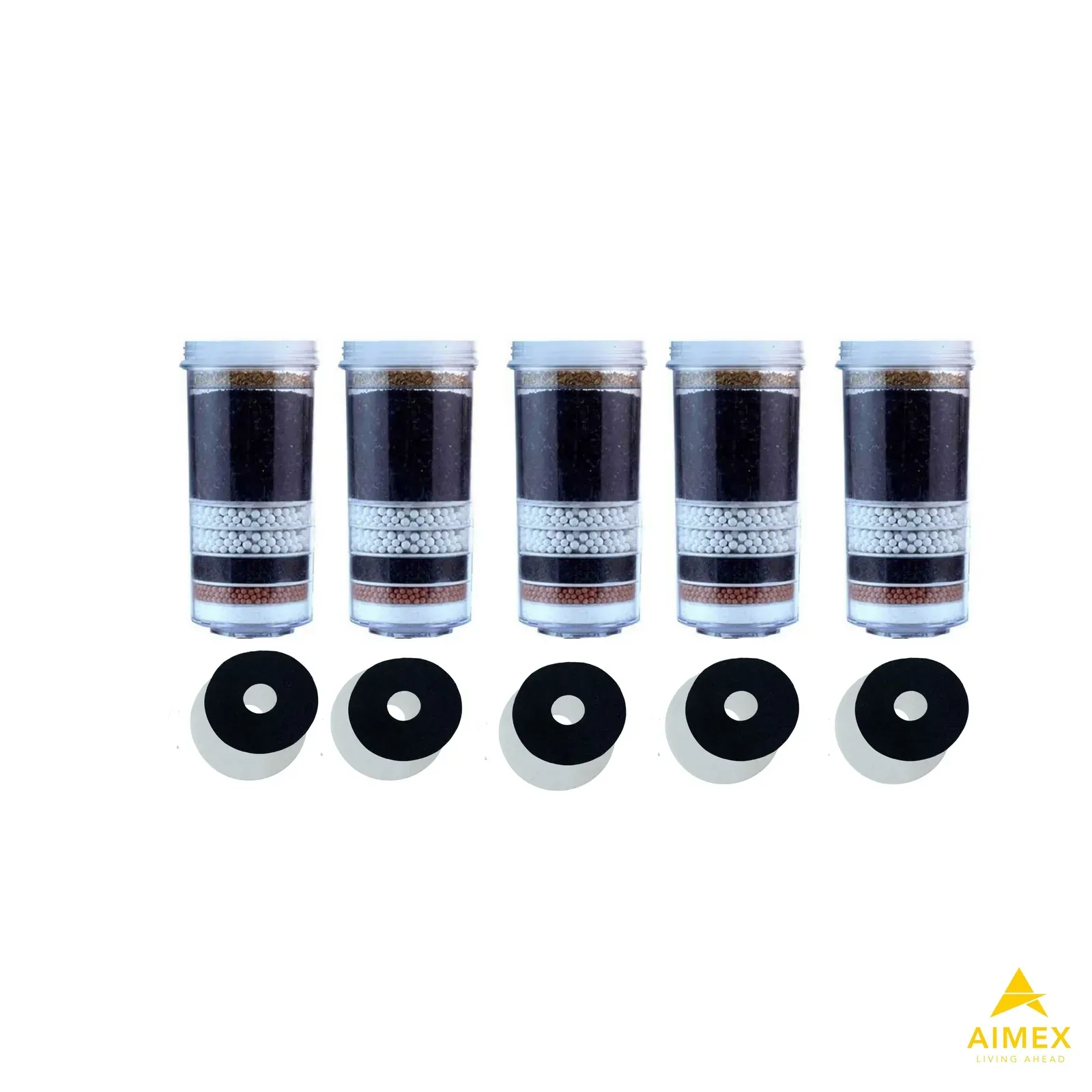 Aimex 8 Stage. Fluoride Reduction Water Filter Cartridges x 5 Aimex 8 Stage. Fluoride Reduction Water Filter Cartridges x 5