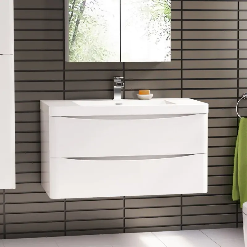 Ancona wall hung bathroom vanity 1200mm Gloss White Ancona wall hung bathroom vanity 1200mm Gloss White
