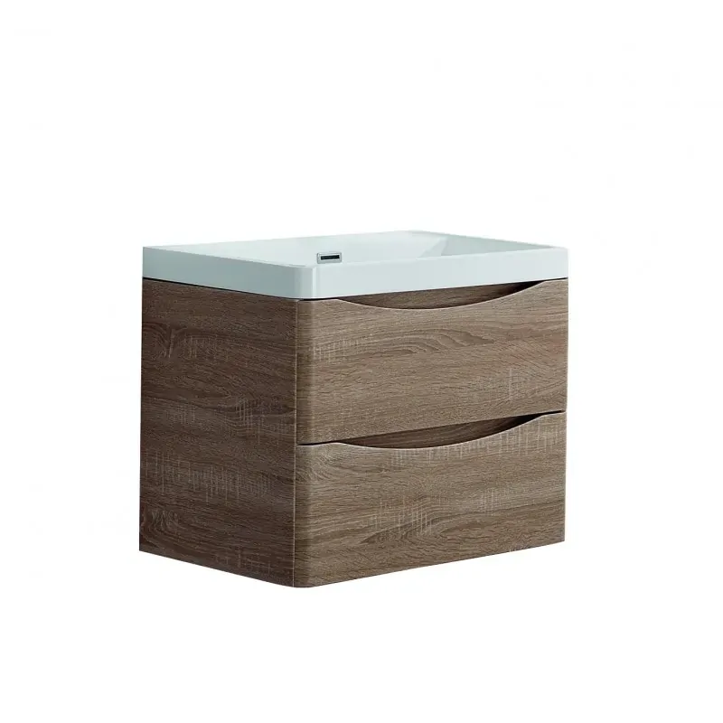 Ancona wall hung bathroom vanity 600mm White Oak Ancona wall hung bathroom vanity 600mm White Oak