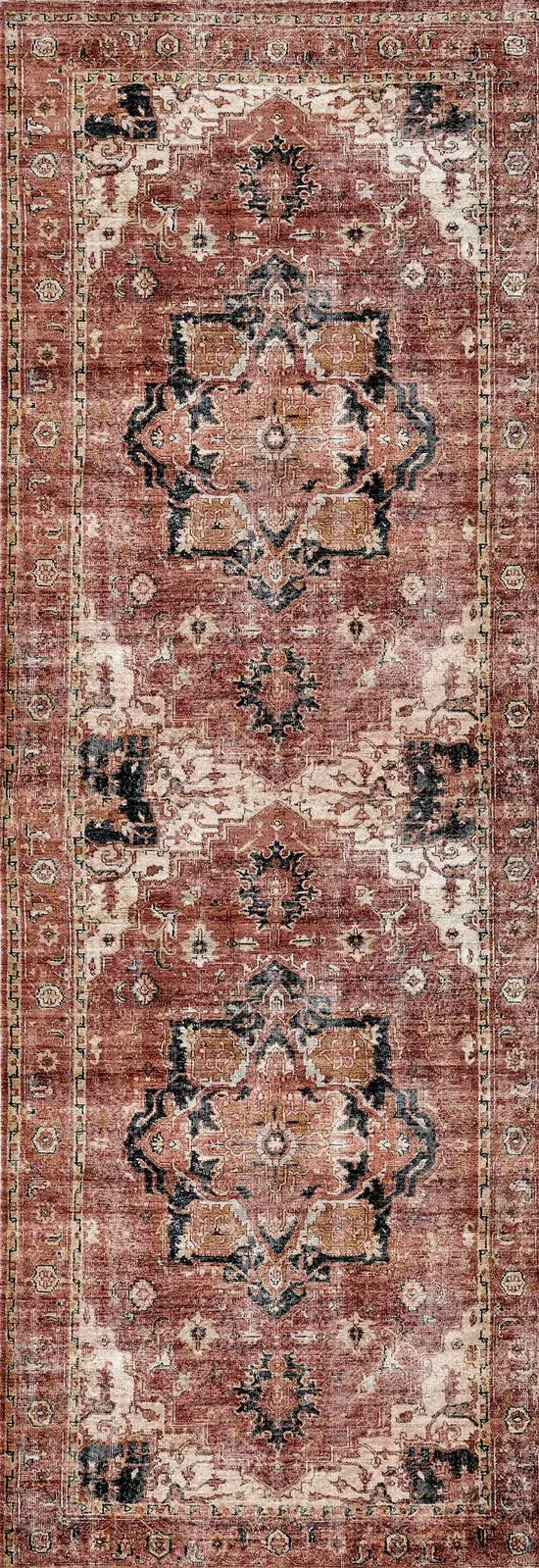 vintage-crown-cezanne-terracotta-distressed-vintage-rug 80X400 vintage-crown-cezanne-terracotta-distressed-vintage-rug 80X400