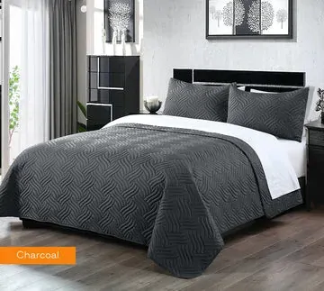 3 piece embossed comforter set king charcoal 3 piece embossed comforter set king charcoal