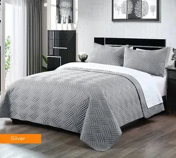 3 piece embossed comforter set queen silver 3 piece embossed comforter set queen silver