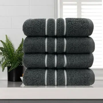 amor classic dobby stripe super soft premium cotton face washer 4 pcs 650gsm charcoal amor classic dobby stripe super soft premium cotton face washer 4 pcs 650gsm charcoal