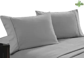 400 thread count bamboo cotton twin pack pillowcase silver 400 thread count bamboo cotton twin pack pillowcase silver