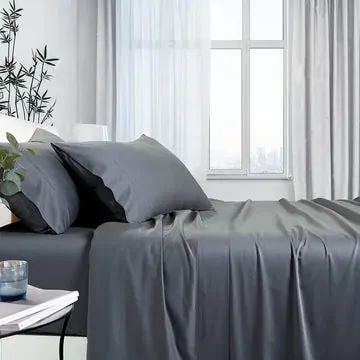 1000tc bamboo cotton sheet set single charcoal 1000tc bamboo cotton sheet set single charcoal