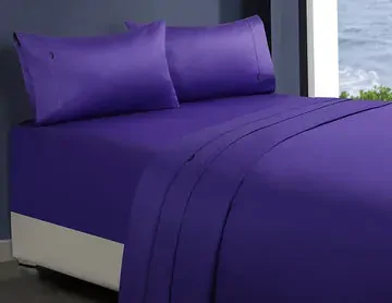 1000tc egyptian cotton 1 fitted sheet and 2 pillowcases single violet 1000tc egyptian cotton 1 fitted sheet and 2 pillowcases single violet