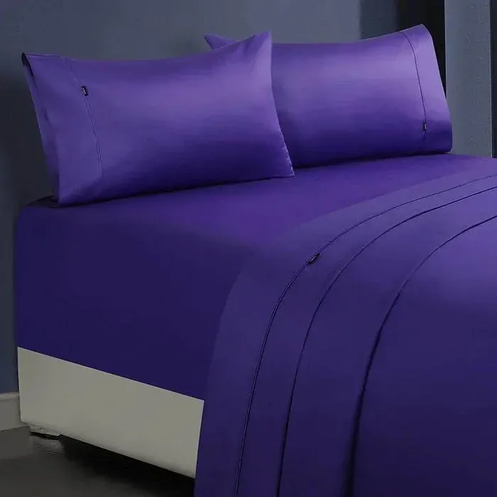 1000tc egyptian cotton sheet set 1 single violet 1000tc egyptian cotton sheet set 1 single violet