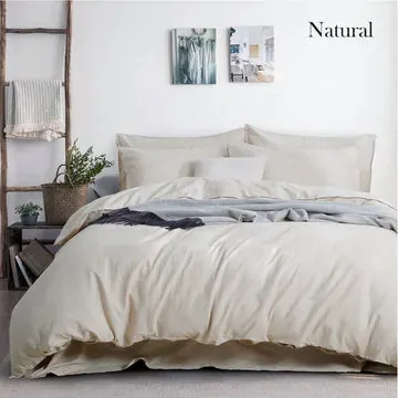 luxurious linen cotton quilt cover set king natural luxurious linen cotton quilt cover set king natural