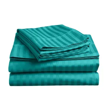 soft stripe microfibre sheet set king single teal soft stripe microfibre sheet set king single teal