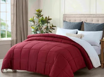 king size reversible plush soft sherpa comforter quilt red king size reversible plush soft sherpa comforter quilt red