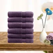 6 piece ultra light cotton face washers in aubergine 6 piece ultra light cotton face washers in aubergine