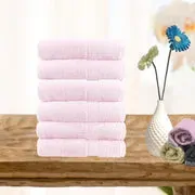 6 piece ultra light cotton face washers in baby pink 6 piece ultra light cotton face washers in baby pink