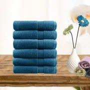 6 piece ultra light cotton face washers in teal 6 piece ultra light cotton face washers in teal