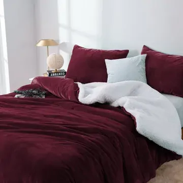 2 in 1 teddy sherpa duvet cover set and blanket queen aubergine 2 in 1 teddy sherpa duvet cover set and blanket queen aubergine