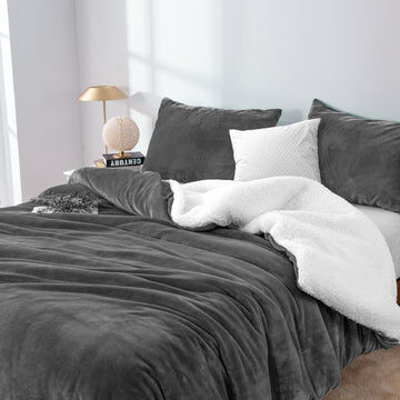 2 in 1 teddy sherpa duvet cover set and blanket queen charcoal 2 in 1 teddy sherpa duvet cover set and blanket queen charcoal