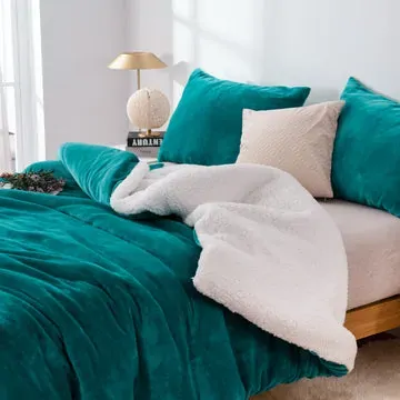 2 in 1 teddy sherpa duvet cover set and blanket super king teal 2 in 1 teddy sherpa duvet cover set and blanket super king teal