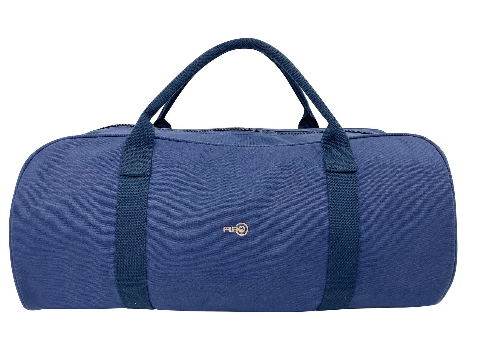 FIB Barrell Duffle Bag Travel Cotton Canvas Sports Luggage - Blue FIB Barrell Duffle Bag Travel Cotton Canvas Sports Luggage - Blue