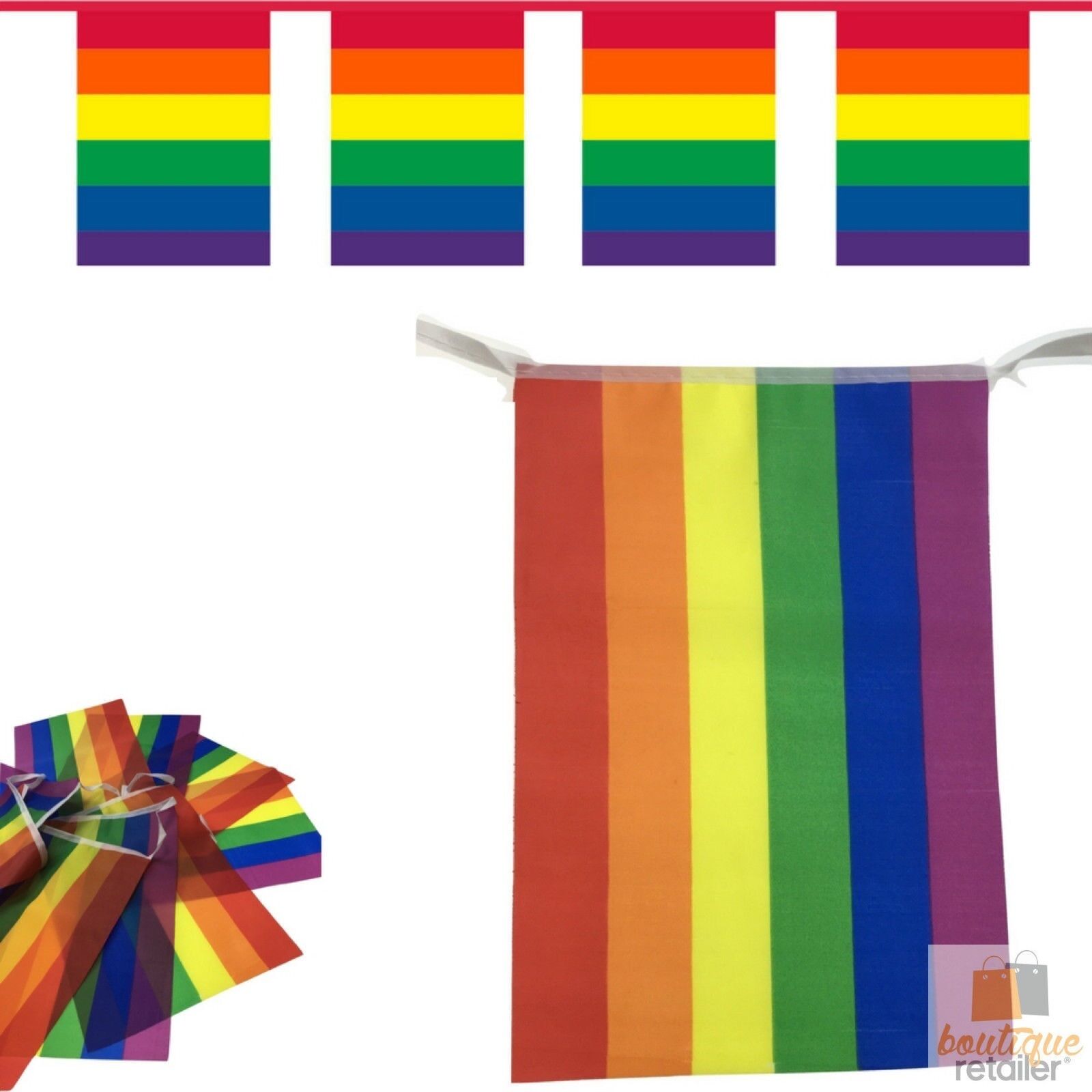3.6m RAINBOW BUNTING FLAG Party Banner Birthday Market Stall Flags Decor Pride 3.6m RAINBOW BUNTING FLAG Party Banner Birthday Market Stall Flags Decor Pride