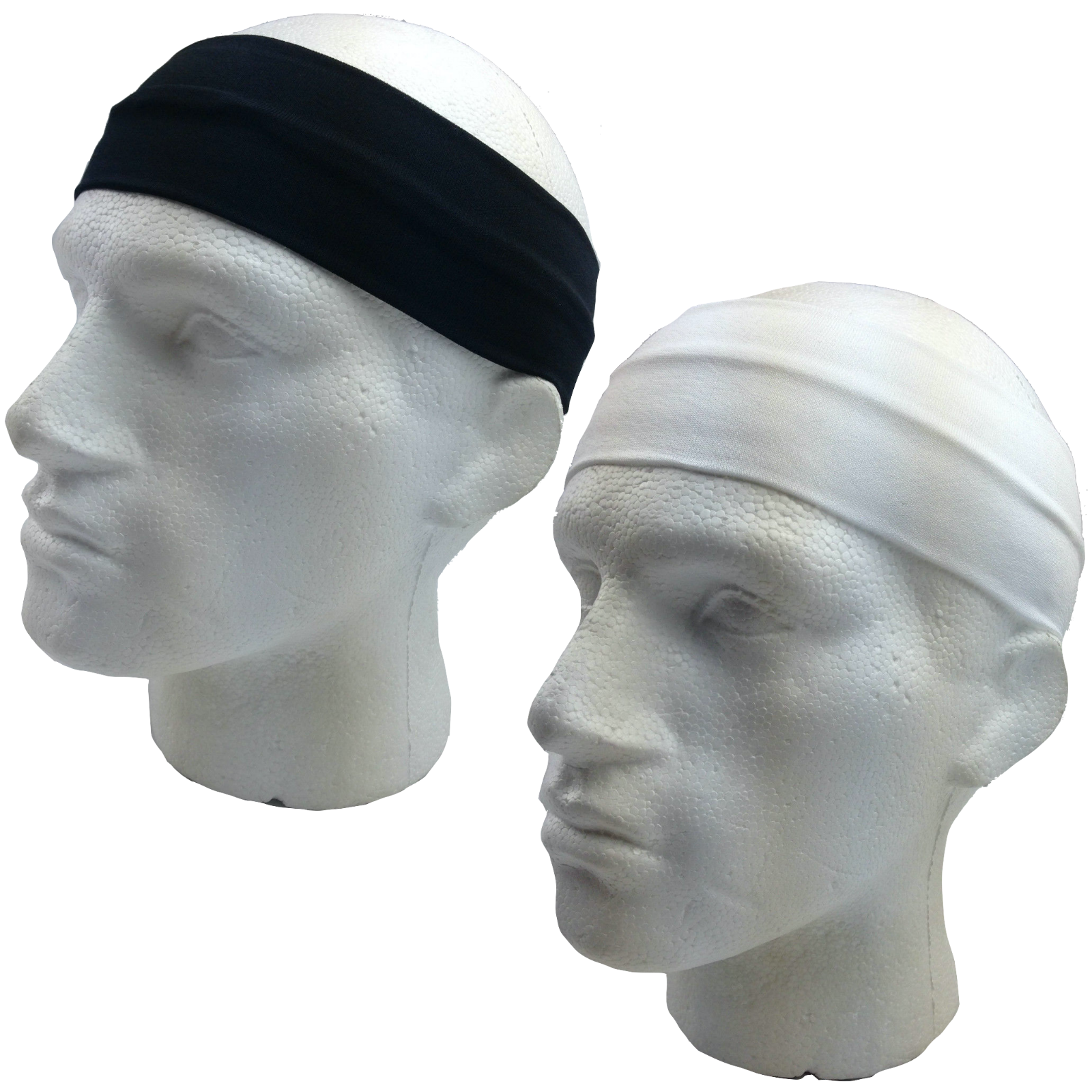 2pc Set Plain Headband Elastic Stretch Sports Yoga Hair Band Unisex Wide Wrap 2pc Set Plain Headband Elastic Stretch Sports Yoga Hair Band Unisex Wide Wrap