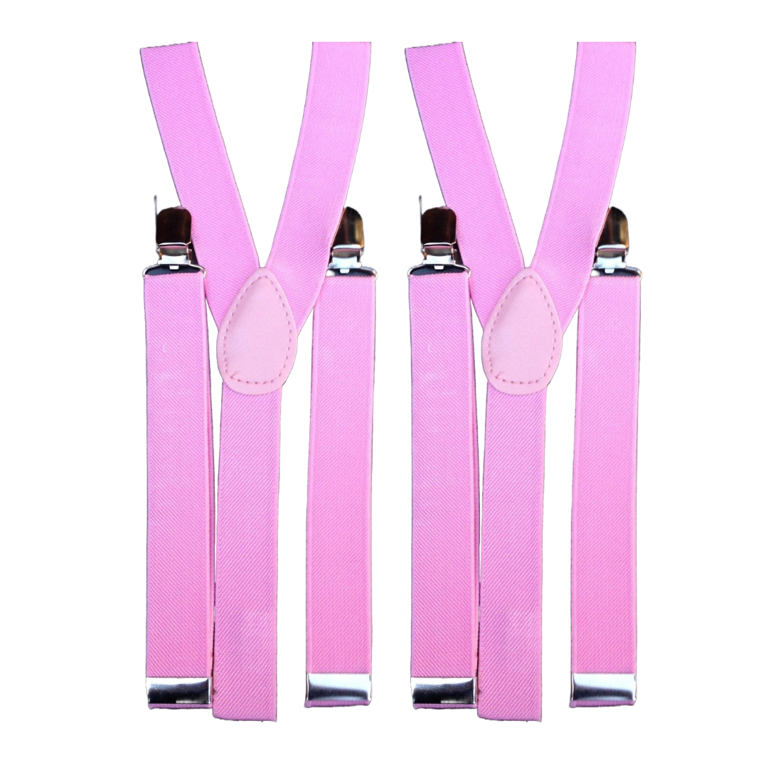 2x Mens Suspenders Braces Adjustable Strong Clip On Elastic Formal Wedding Slim - Lilac 2x Mens Suspenders Braces Adjustable Strong Clip On Elastic Formal Wedding Slim - Lilac