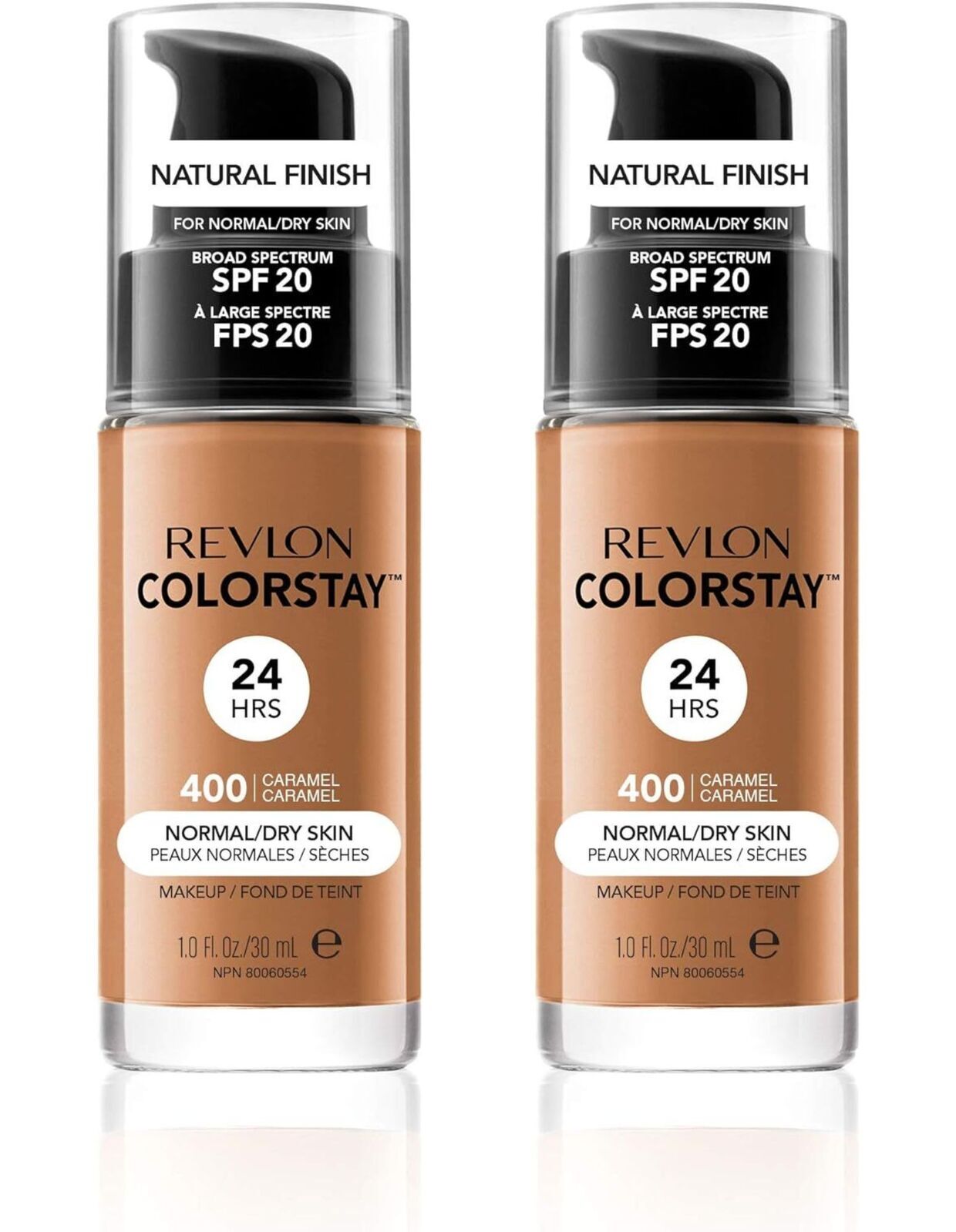 2x Revlon 30ml ColorStay Makeup for Normal/Dry Skin - Caramel 400 2x Revlon 30ml ColorStay Makeup for Normal/Dry Skin - Caramel 400