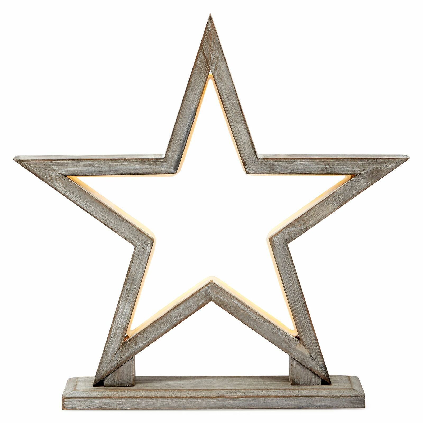 33cm Bamboo Star LED Table Lamp Light Modern Bedside - Antique Timber 33cm Bamboo Star LED Table Lamp Light Modern Bedside - Antique Timber