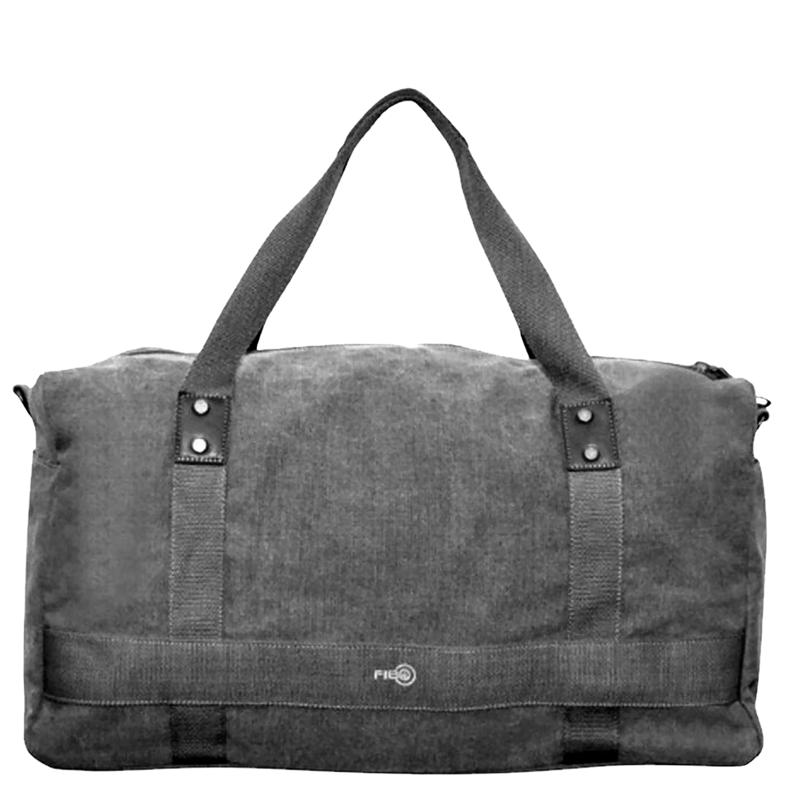 FIB 52cm Canvas Travel Duffle Bag Casual Duffel - Black FIB 52cm Canvas Travel Duffle Bag Casual Duffel - Black
