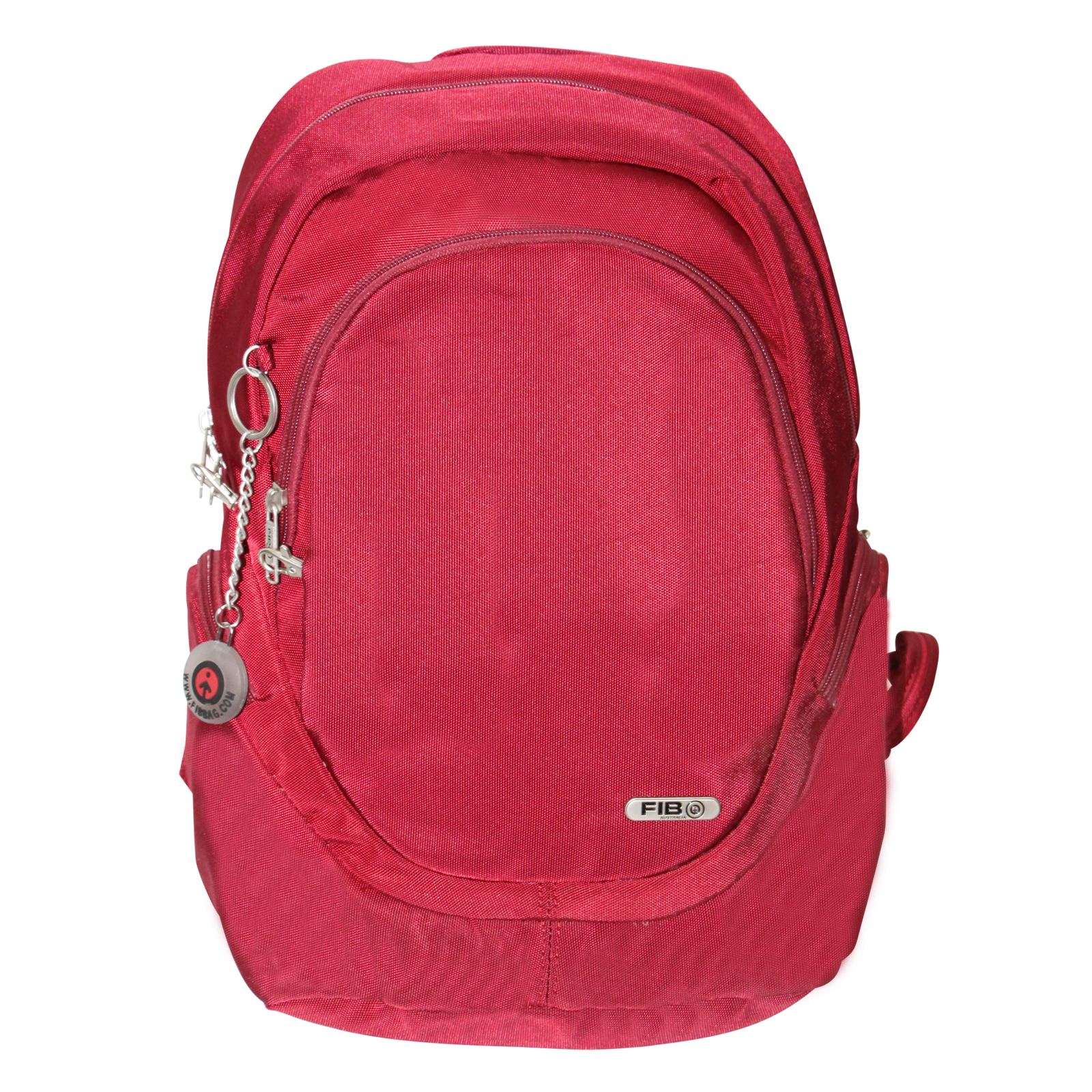 FIB Mens Backpack Travel Rucksack Shoulder Bag - Burgundy FIB Mens Backpack Travel Rucksack Shoulder Bag - Burgundy