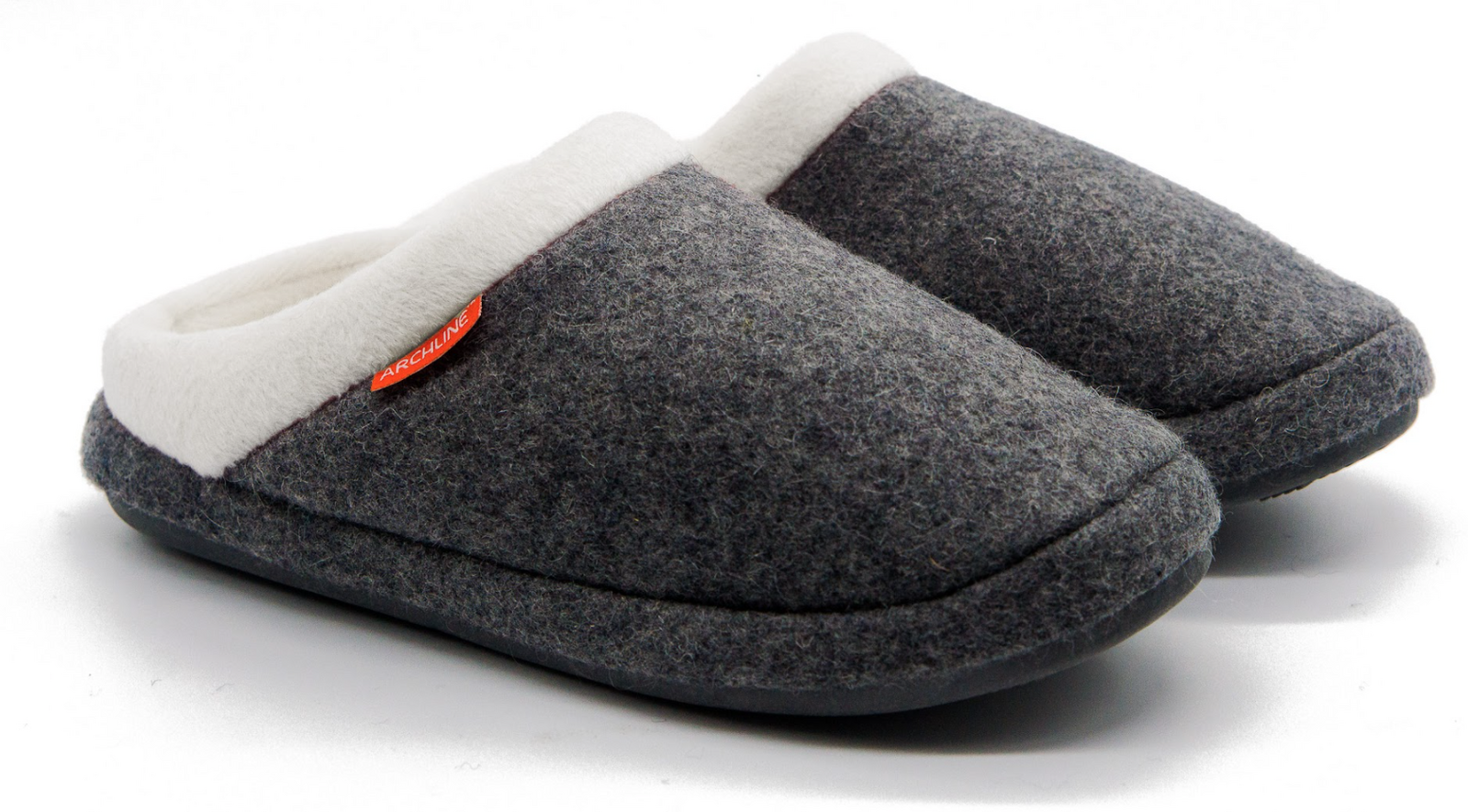 ARCHLINE Orthotic Slippers Slip On Arch Scuffs Orthopedic Moccasins - Grey Marle - EUR 47 ARCHLINE Orthotic Slippers Slip On Arch Scuffs Orthopedic Moccasins - Grey Marle - EUR 47