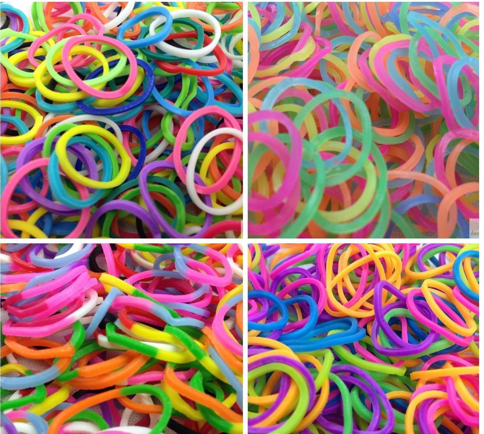 4800 LOOM BANDS Rubber Refill Kit DIY Magical Bracelet 192 S Clips 16 Hooks BULK - Mystery Pack (Assorted Colours) 4800 LOOM BANDS Rubber Refill Kit DIY Magical Bracelet 192 S Clips 16 Hooks BULK - Mystery Pack (Assorted Colours)