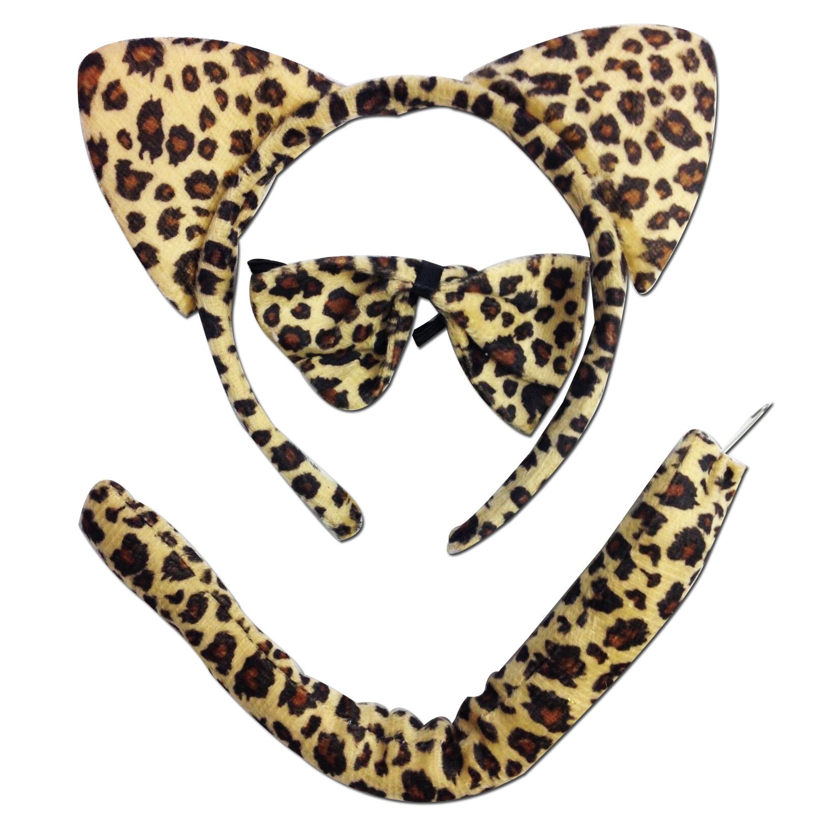 3 Piece Set Animal Costume Dress Up Party Bow Tie Tail Ears Book Week Cosplay 3 Piece Set Animal Costume Dress Up Party Bow Tie Tail Ears Book Week Cosplay
