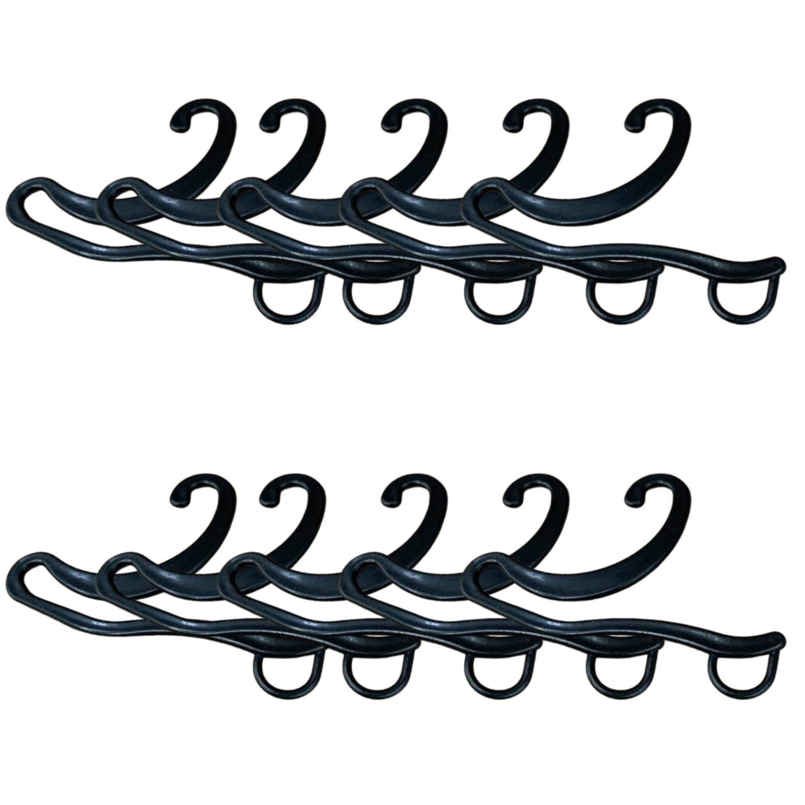 10x Socks Hangers Plastic Sock Hook Retail Display Front Hang Bulk - Black 10x Socks Hangers Plastic Sock Hook Retail Display Front Hang Bulk - Black