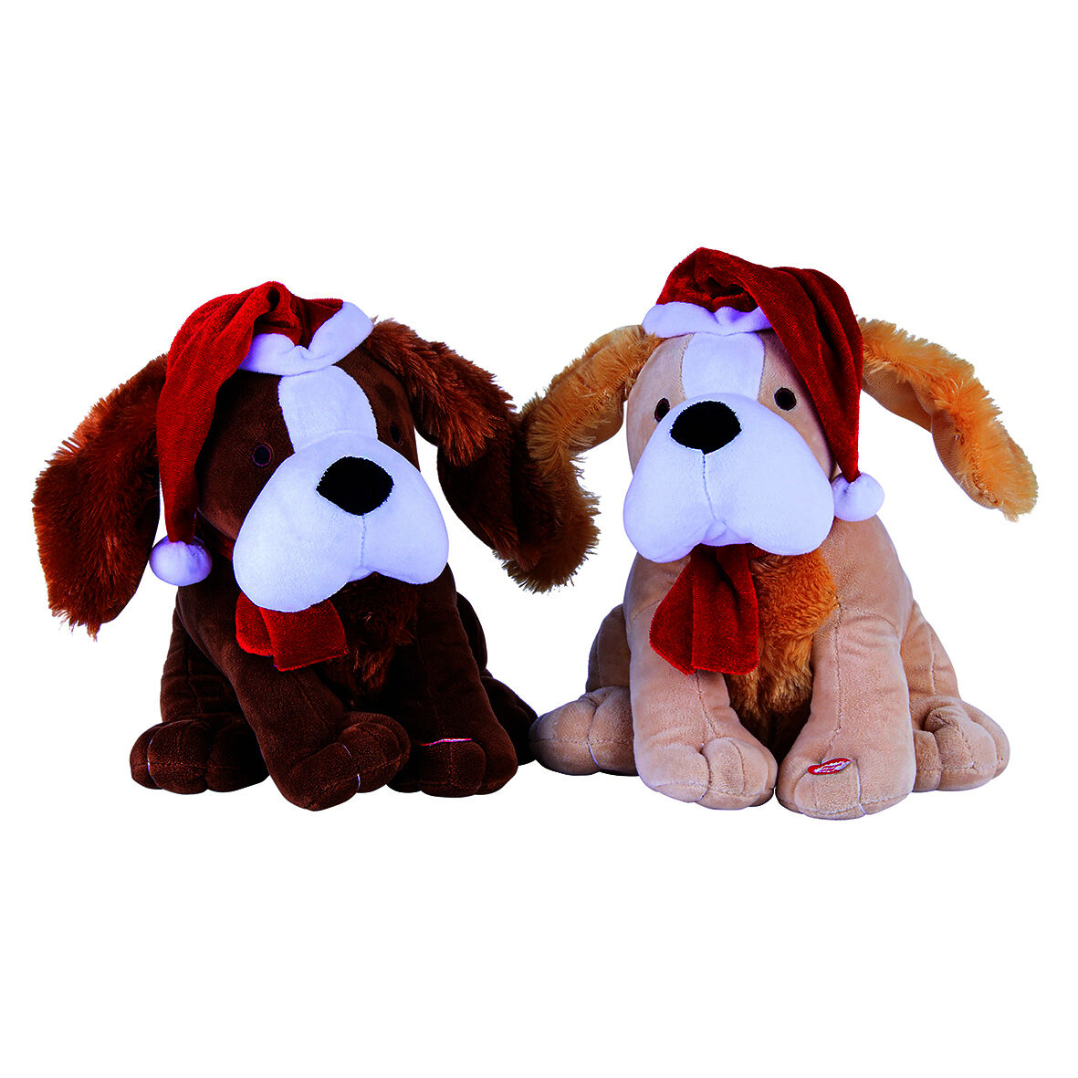 30cm Christmas Xmas Musical Dog Santa Hat Jingle Bells Decoration 30cm Christmas Xmas Musical Dog Santa Hat Jingle Bells Decoration