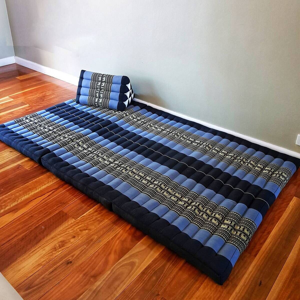 Queen Size Foldable Mattress Natrual Kapok Fibre Filled BlueEle Queen Size Foldable Mattress Natrual Kapok Fibre Filled BlueEle