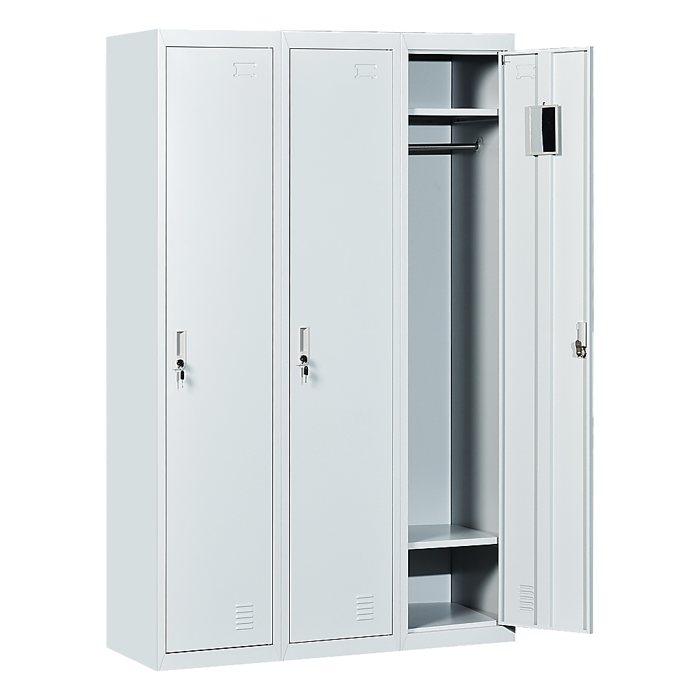 Three-Door Side by Side Office Gym Shed Storage Locker Three-Door Side by Side Office Gym Shed Storage Locker