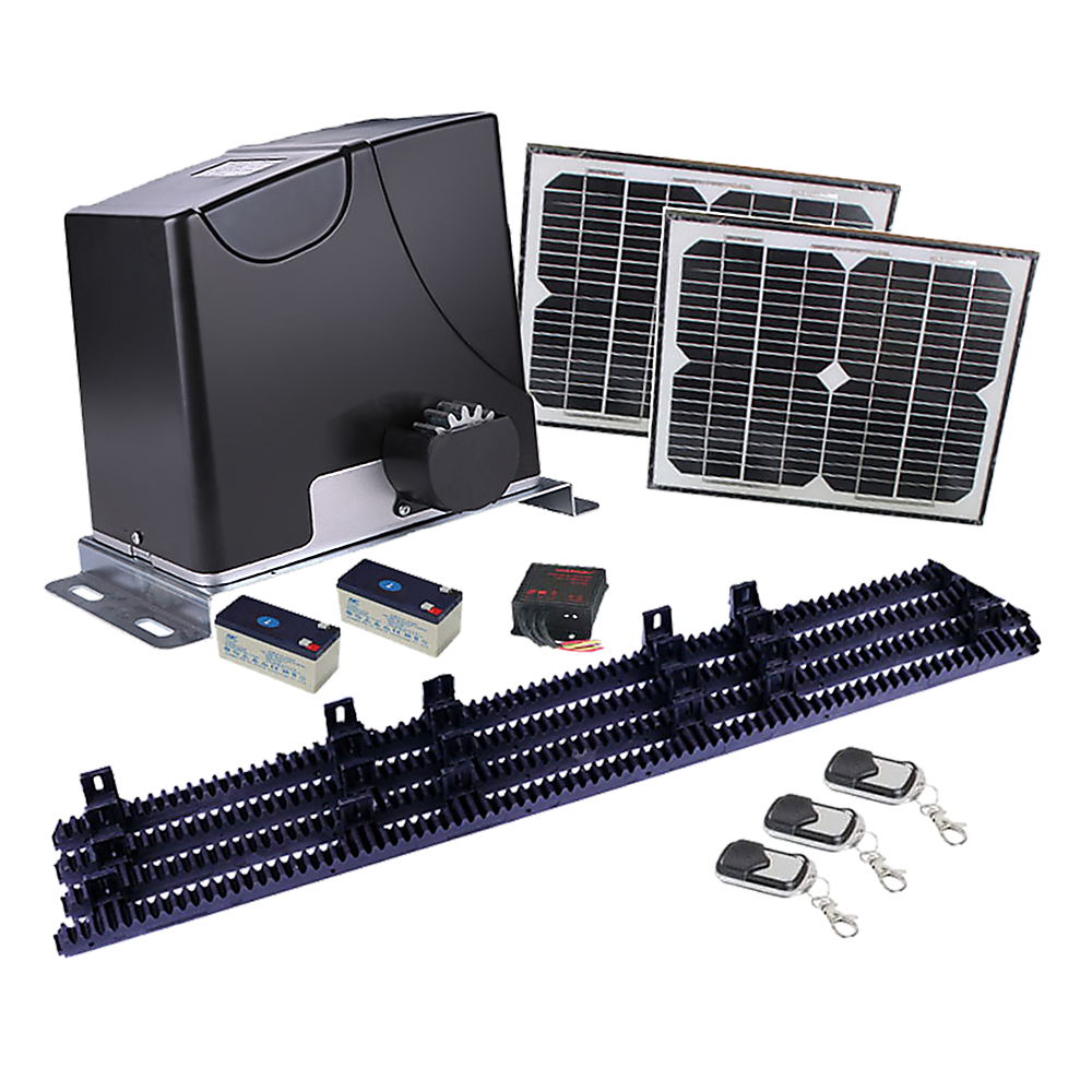 1000KG Auto Solar Slide Sliding Gate Opener Automatic w 4m Rail 1000KG Auto Solar Slide Sliding Gate Opener Automatic w 4m Rail